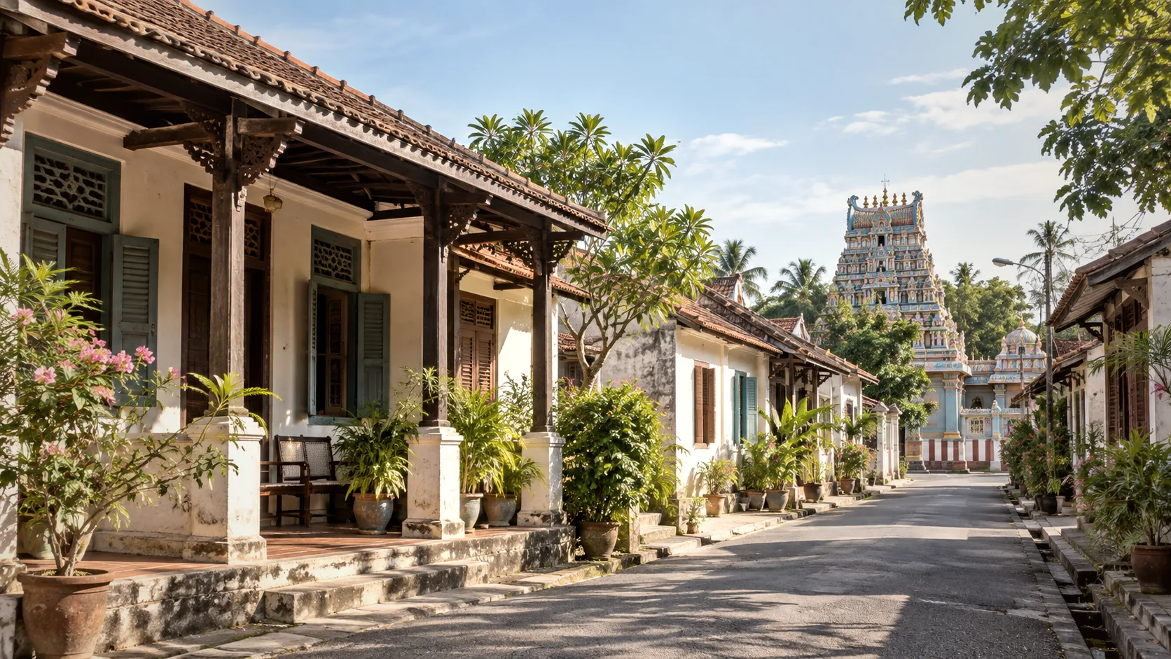 Kampung Chetti village street